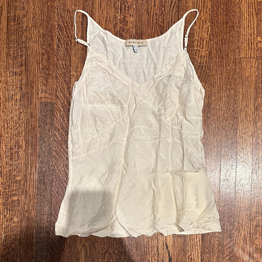 See by Chloe Cream Women's Top, size 6